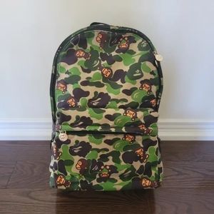 BAPE Baby Milo Camo Backpack Green